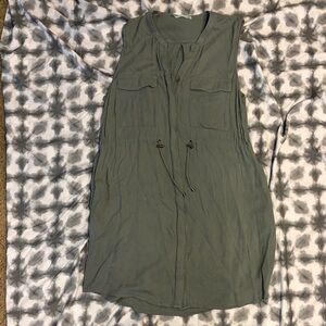 Maurices Olive Green Dress with Pockets